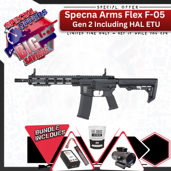 ASSAULT BUNDLE: SPECNA ARMS FLEX F05 (HAL ETU) (BK) Gen.2